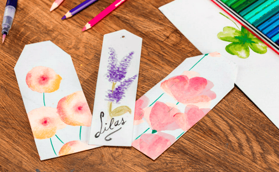 MARQUE-PAGES À L’AQUARELLE